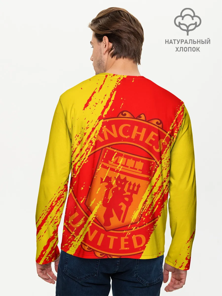 Мужской лонгслив базовый / МАНЧЕСТЕР / MANCHESTER UNITED