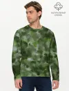 Мужской лонгслив базовый / Canvas Green Camo