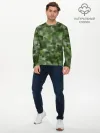 Мужской лонгслив базовый / Canvas Green Camo