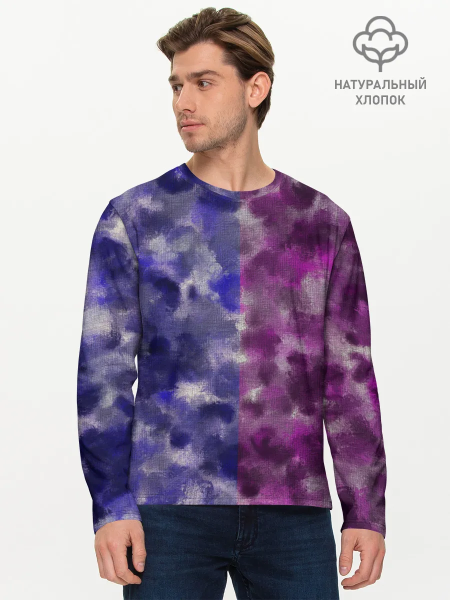 Мужской лонгслив базовый / Sides Camouflage