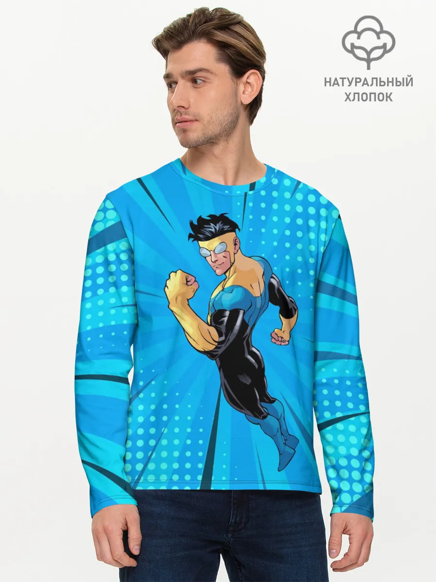 Мужской лонгслив базовый / Неуязвимый Марк Грэйсон