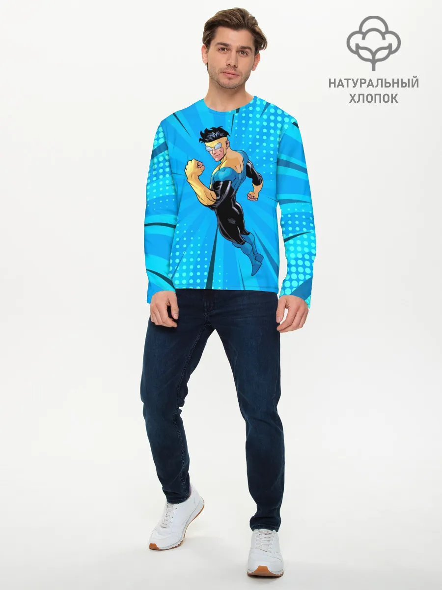 Мужской лонгслив базовый / Неуязвимый Марк Грэйсон