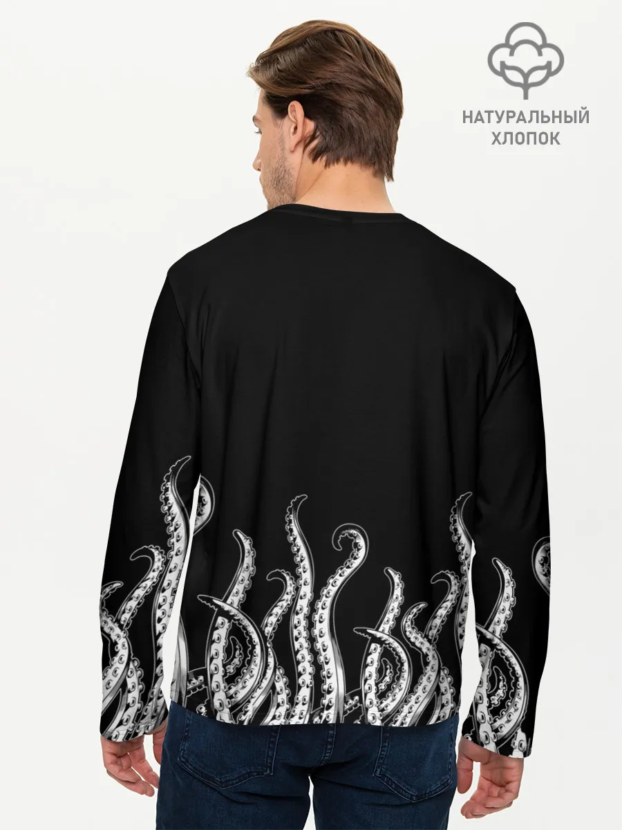 Мужской лонгслив базовый / Octopus Щупальца