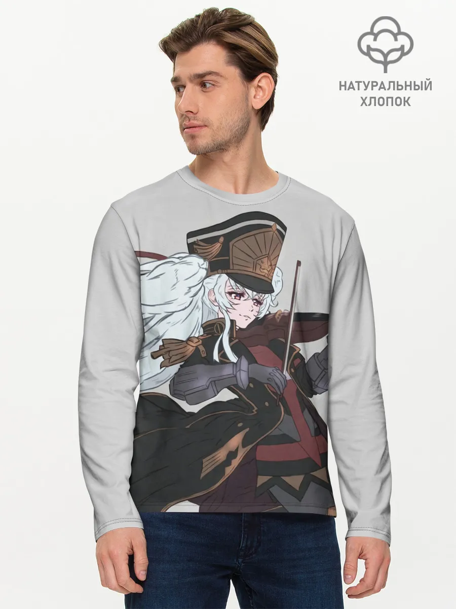 Мужской лонгслив базовый / Альтаир со скрипкой