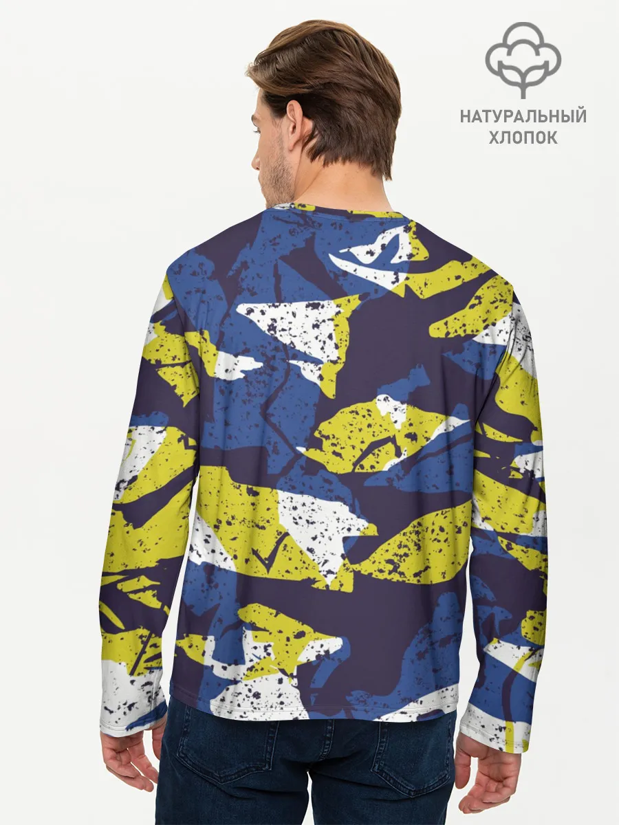 Мужской лонгслив базовый / Пятна