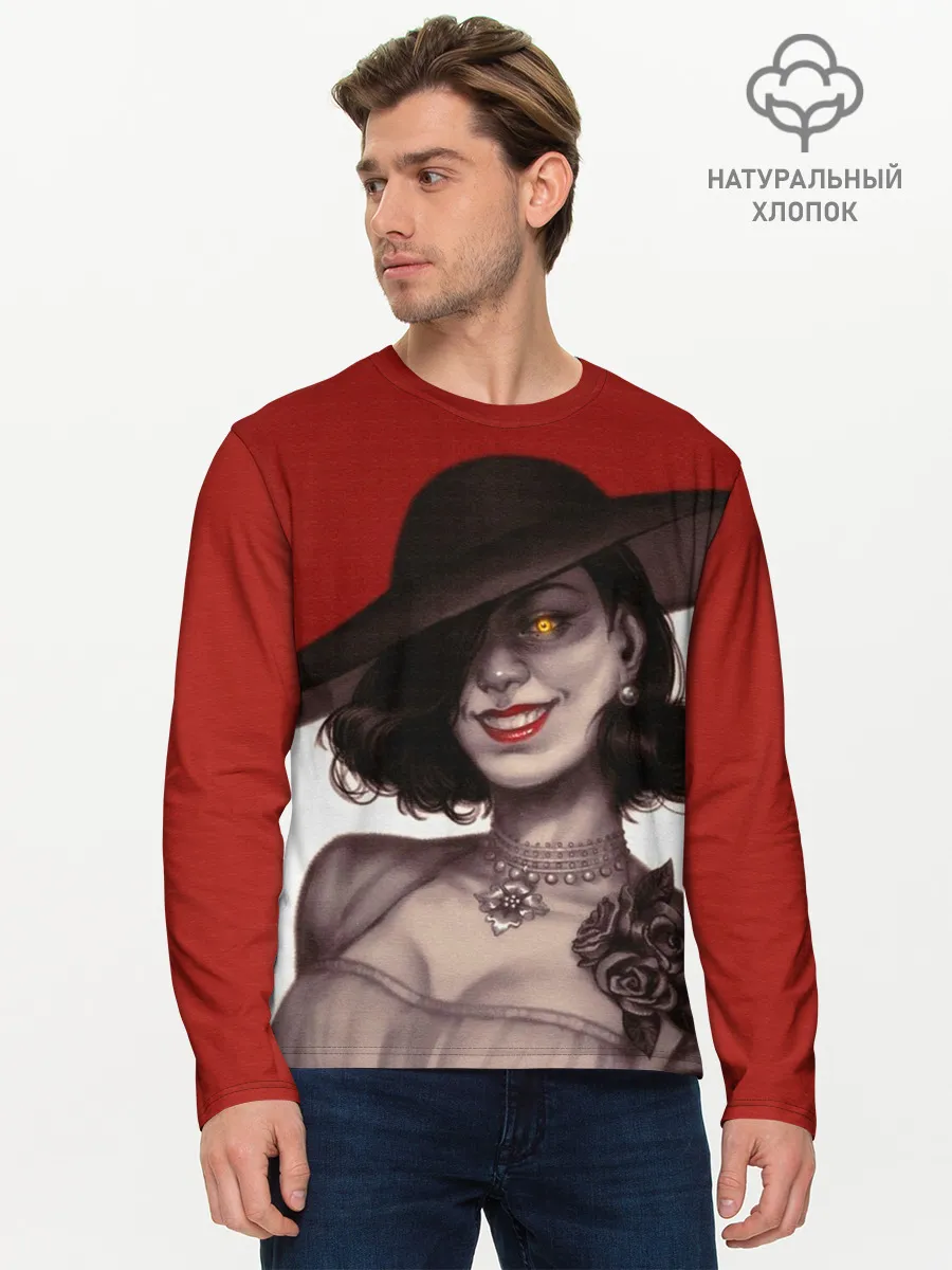 Мужской лонгслив базовый / Леди Димитреску из Резидента