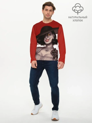 Мужской лонгслив базовый / Леди Димитреску из Резидента