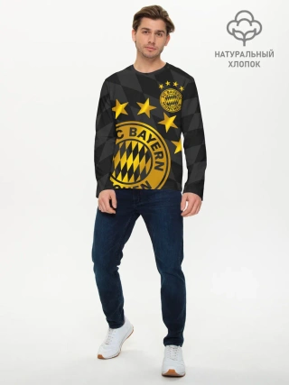 Мужской лонгслив базовый / ФК БАВАРИЯ / BAYERN / МЮНХЕН