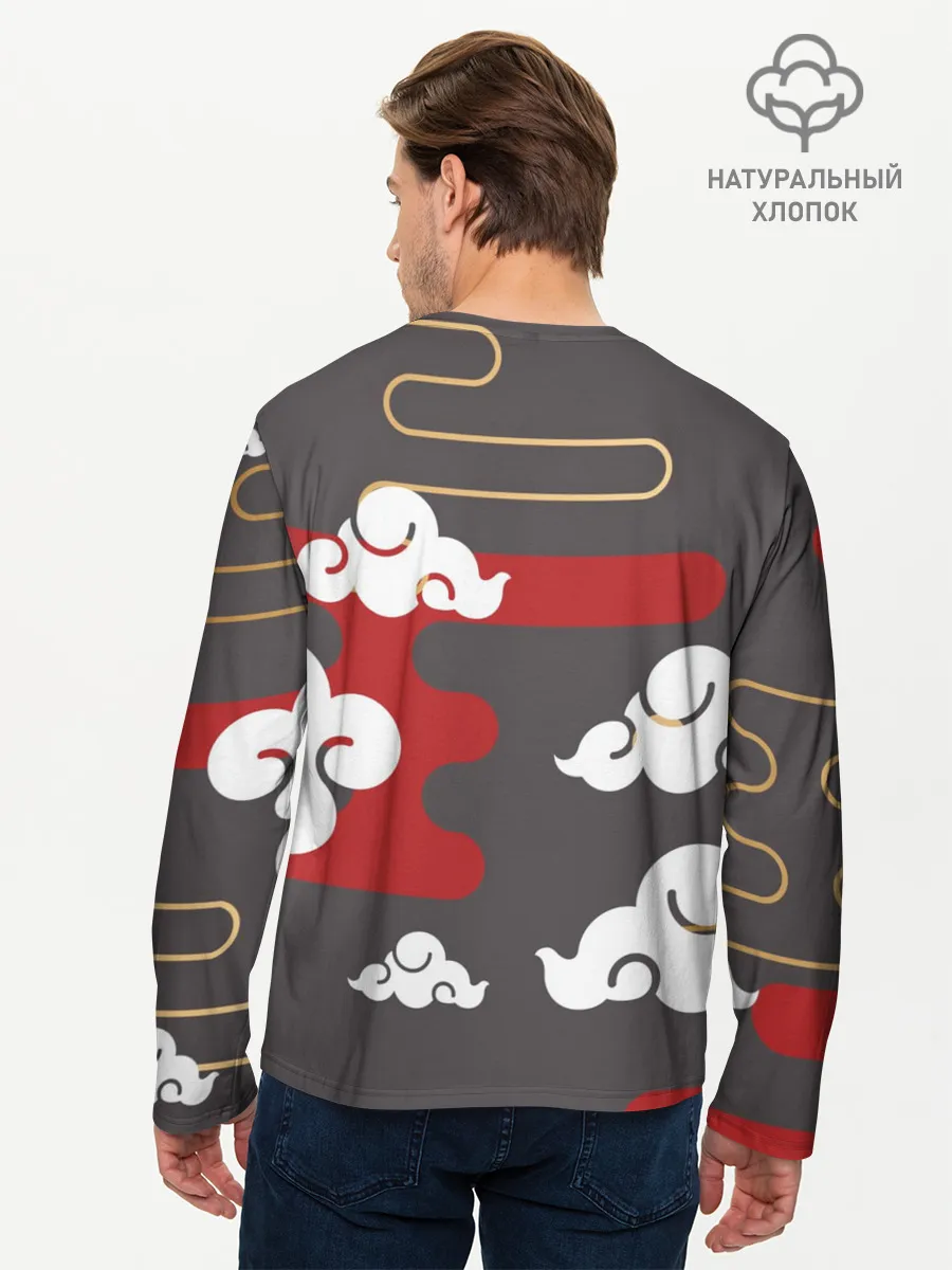 Мужской лонгслив базовый / Ниндзя. Япония