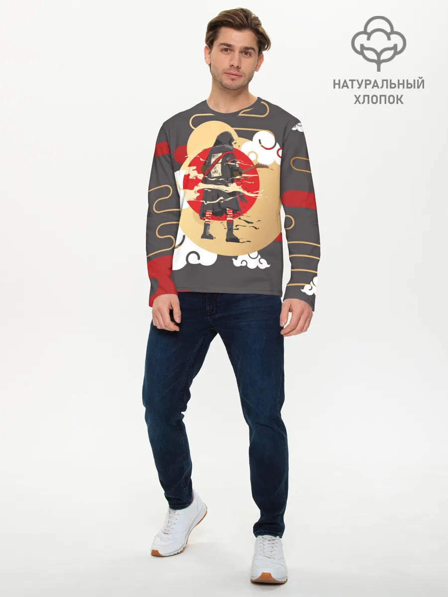 Мужской лонгслив базовый / Ниндзя. Япония