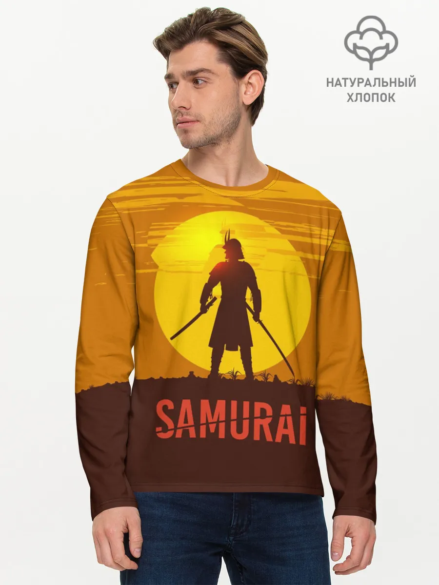 Мужской лонгслив базовый / САМУРАЙ