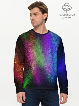 Мужской лонгслив базовый / Neon Lights