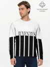 Мужской лонгслив базовый / Juventus | Tee Black and White