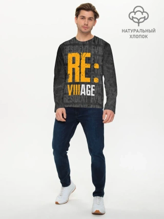 Мужской лонгслив базовый / RE VILLAGE | ДЕРЕВНЯ ОБИТЕЛЬ ЗЛА