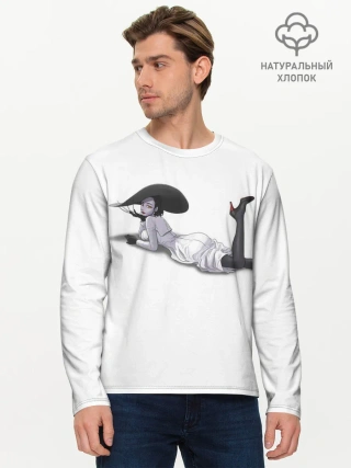 Мужской лонгслив базовый / Tall Vampire Lady. RE