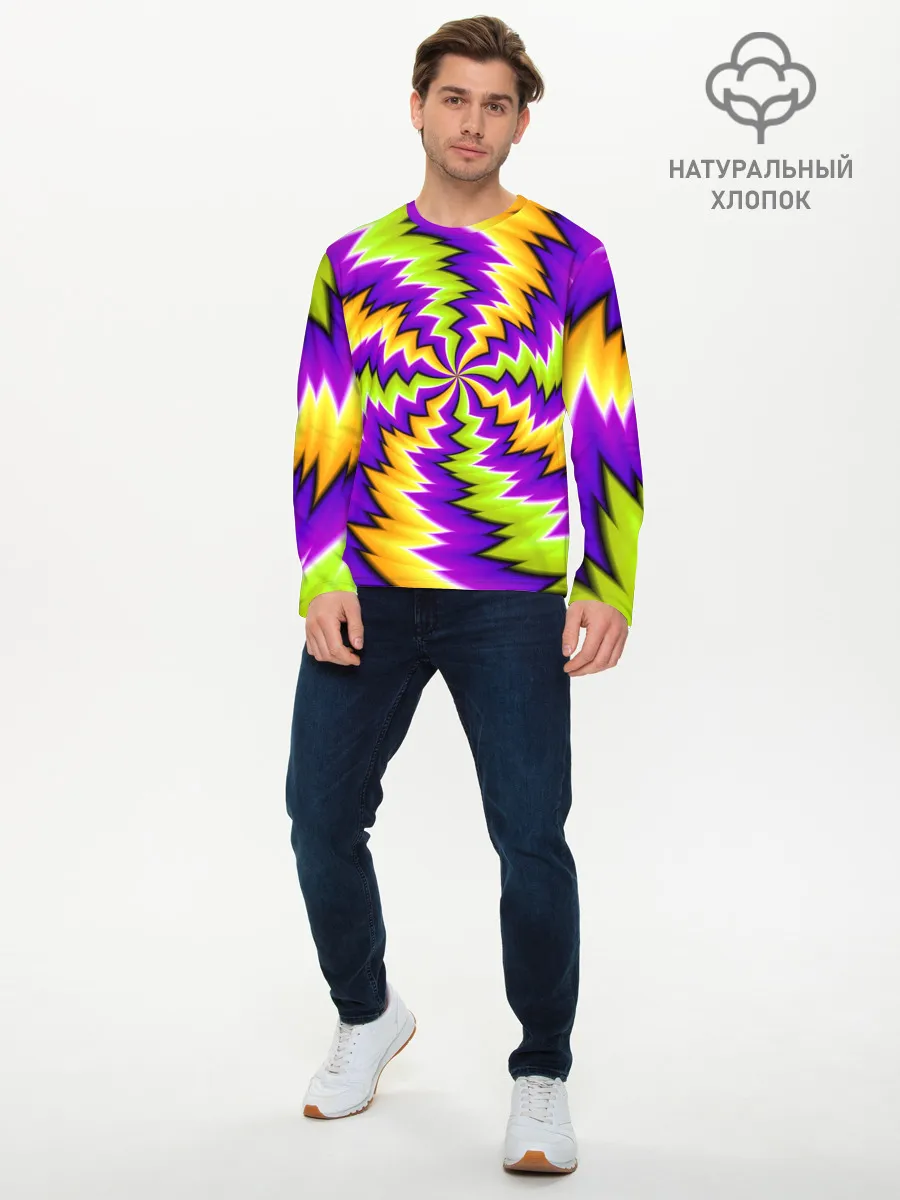 Мужской лонгслив базовый / ЛЕДЕНЕЦ / КОНФЕТА / КАРАМЕЛЬ