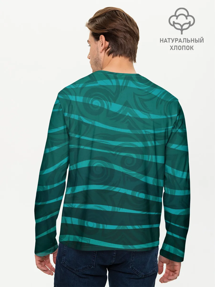 Мужской лонгслив базовый / Рыбка Hello