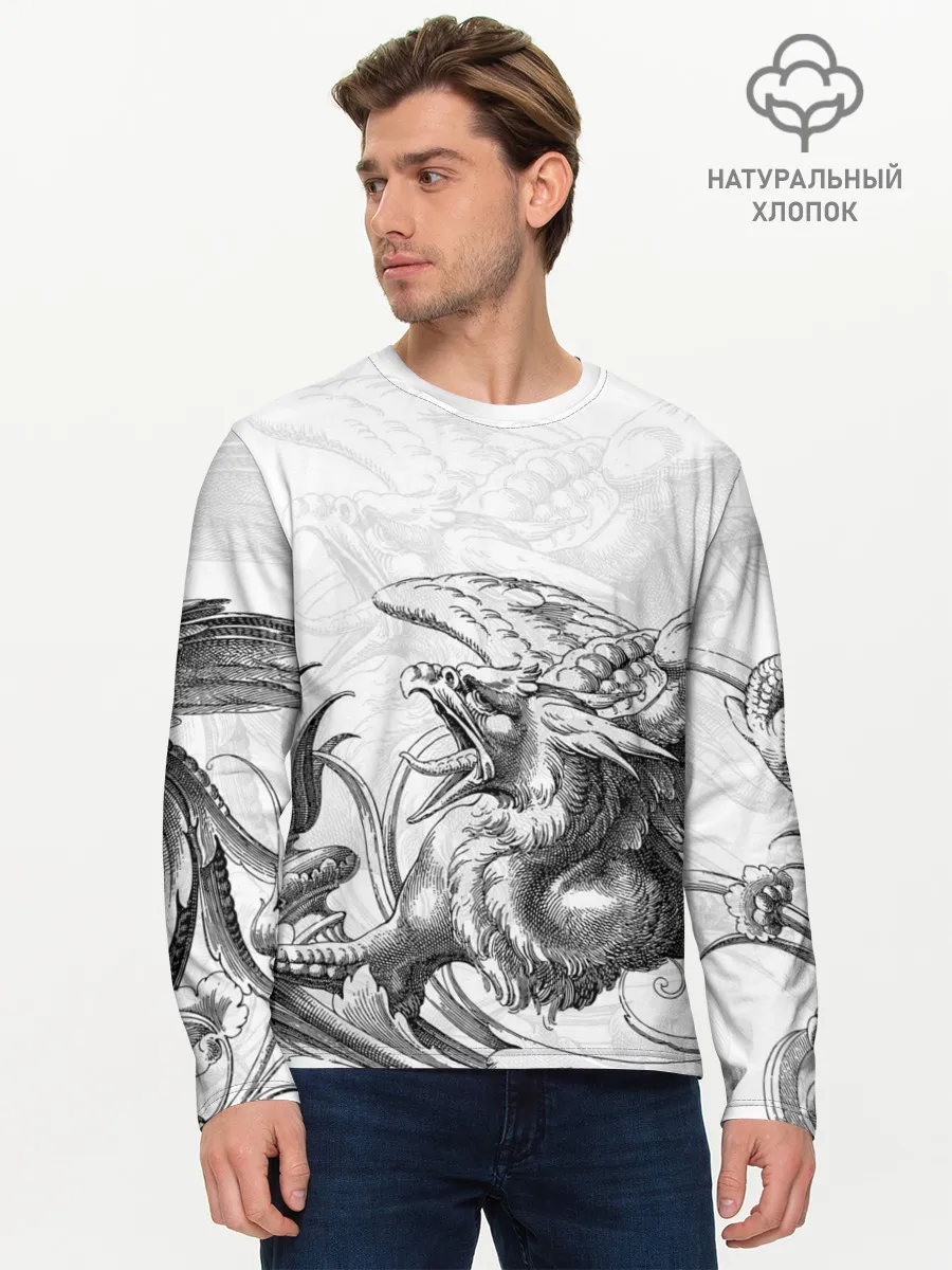 Мужской лонгслив базовый / Грифон