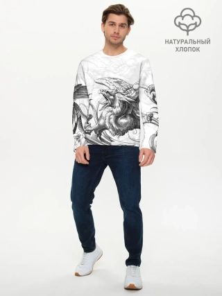 Мужской лонгслив базовый / Грифон