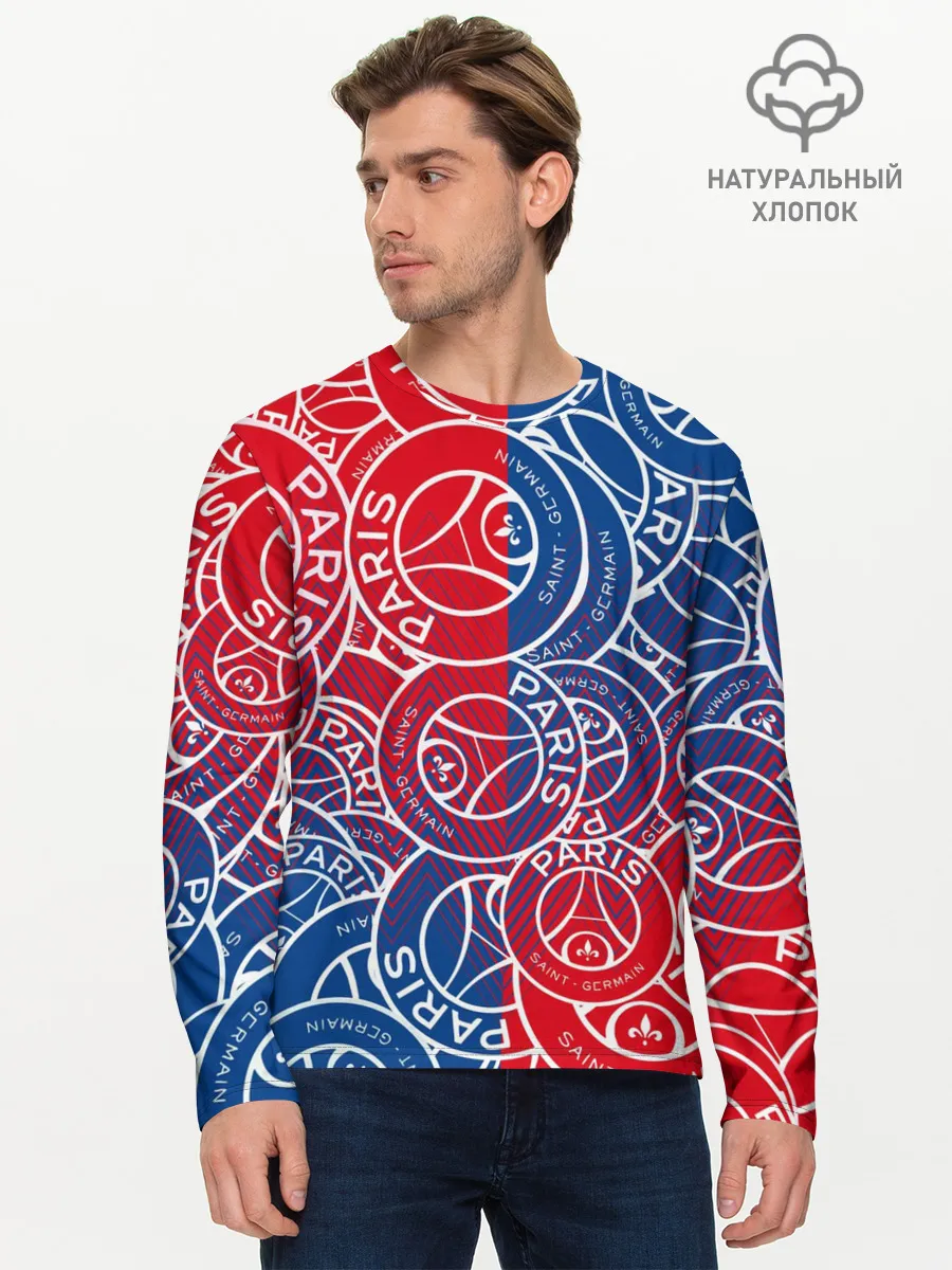 Мужской лонгслив базовый / ФК ПСЖ / PARIS SAINT GERMAIN