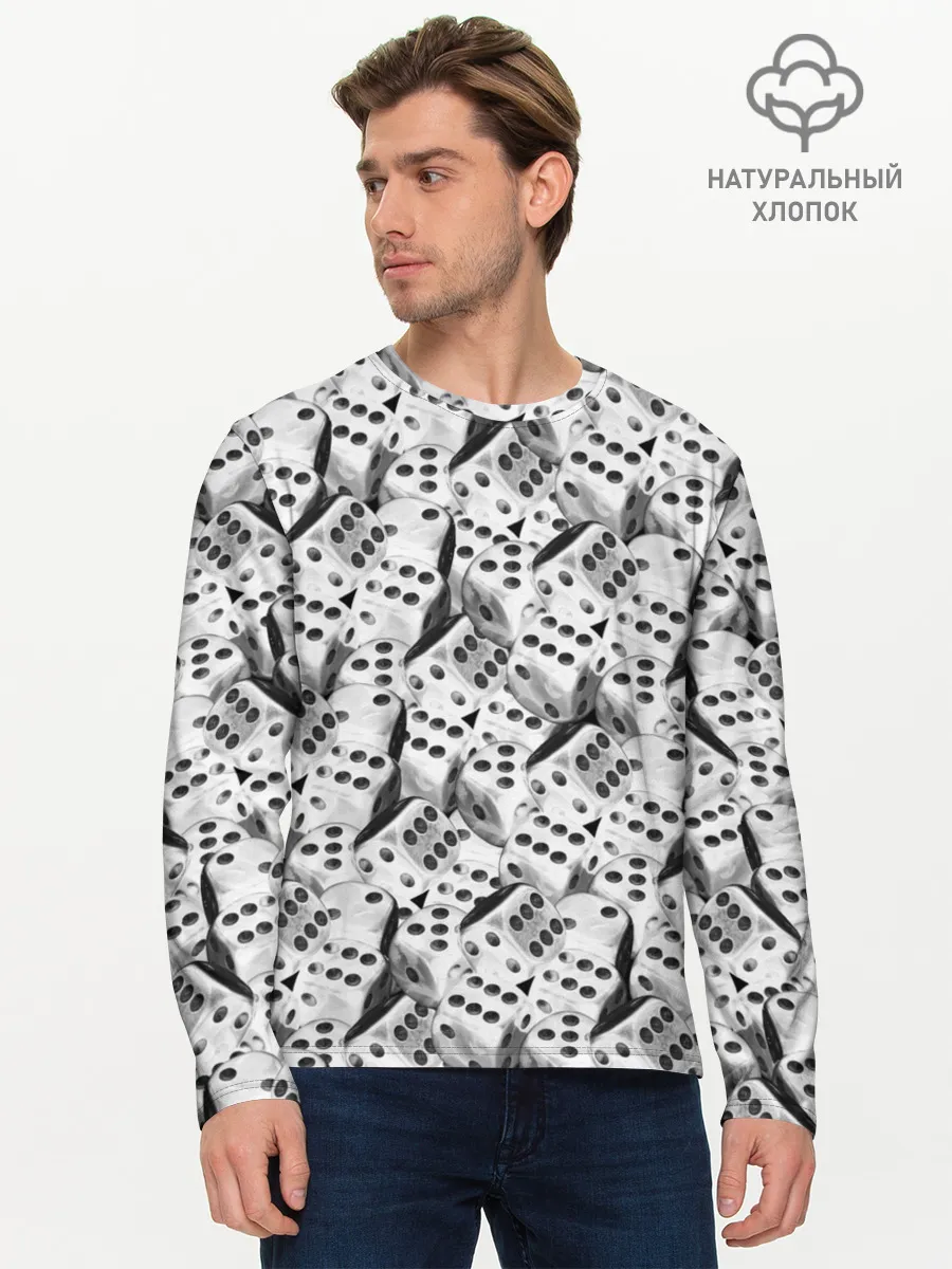 Мужской лонгслив базовый / Игральные Кости