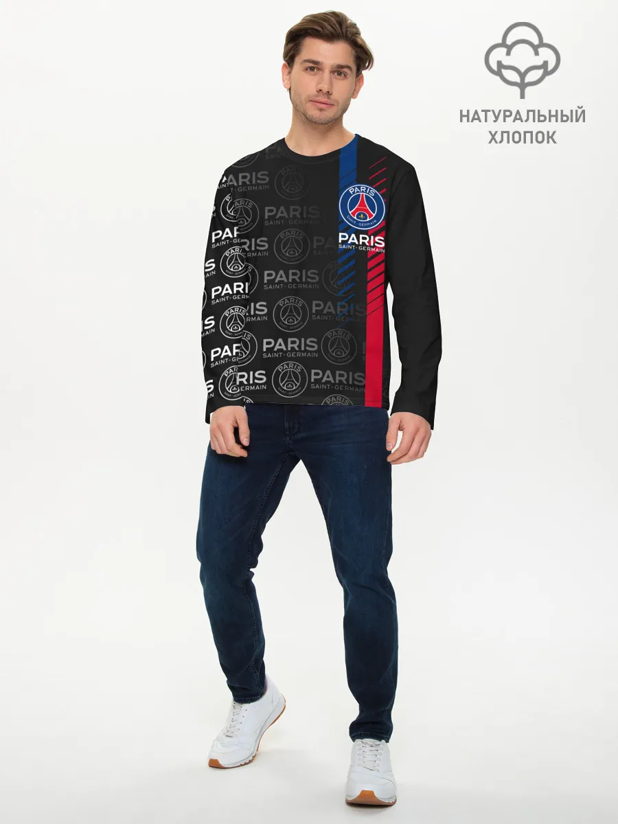 Мужской лонгслив базовый / ФК ПСЖ / PARIS SAINT GERMAIN