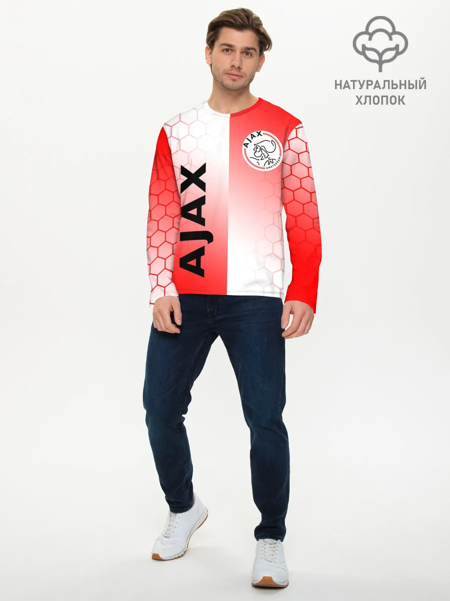 Мужской лонгслив базовый / FC AJAX AMSTERDAM / ФК АЯКС