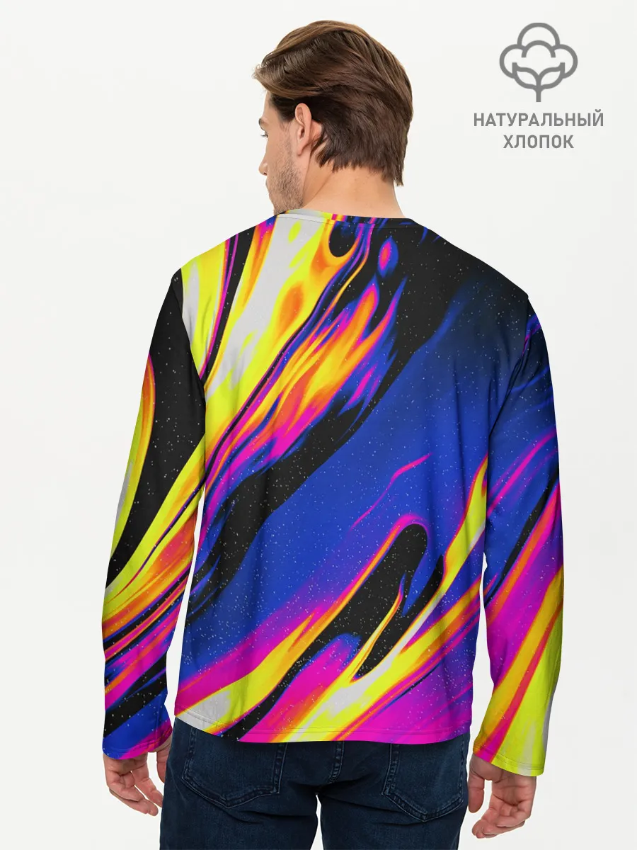 Мужской лонгслив базовый / БЕНЗИНОВЫЕ РАВЗОДЫ / ТЕКСТУРА