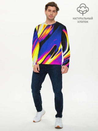 Мужской лонгслив базовый / БЕНЗИНОВЫЕ РАВЗОДЫ / ТЕКСТУРА