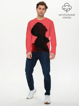 Мужской лонгслив базовый / Pink Jungkook