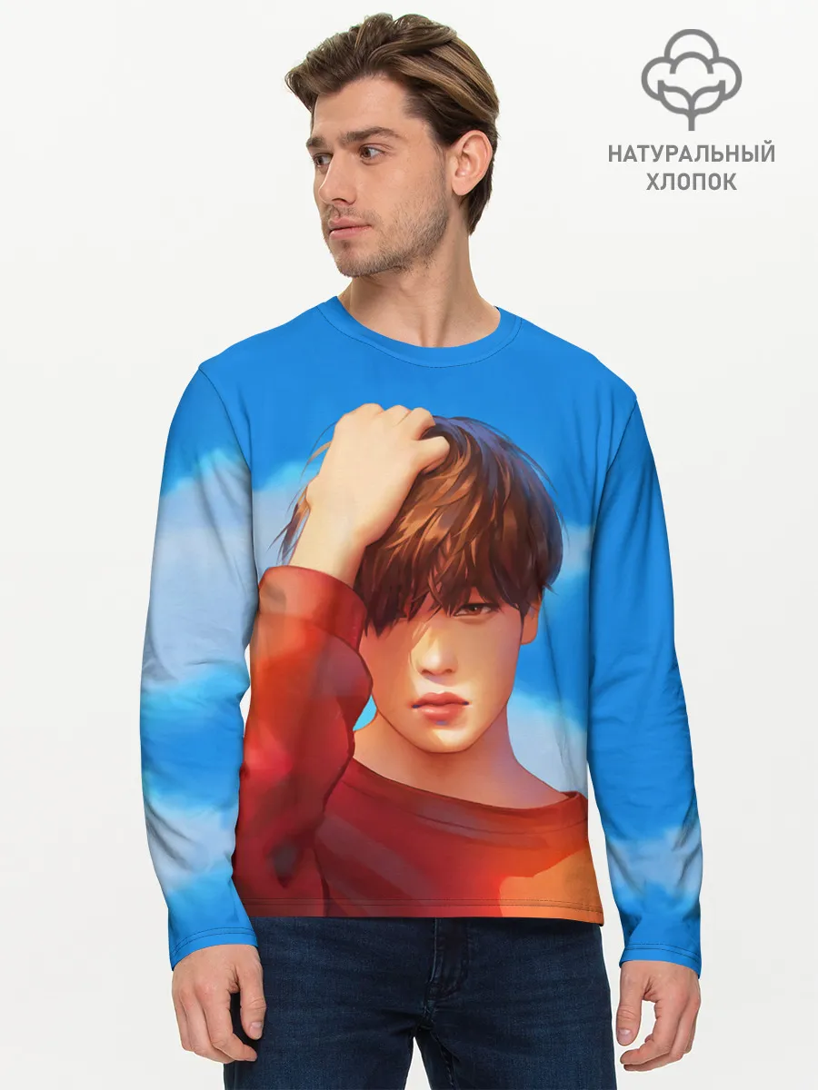 Мужской лонгслив базовый / Park Jimin Art