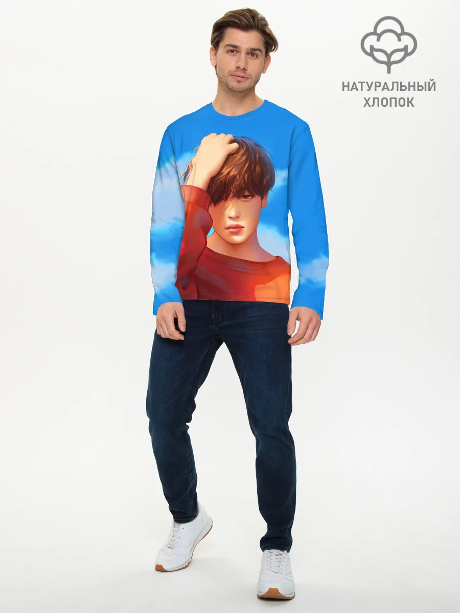 Мужской лонгслив базовый / Park Jimin Art