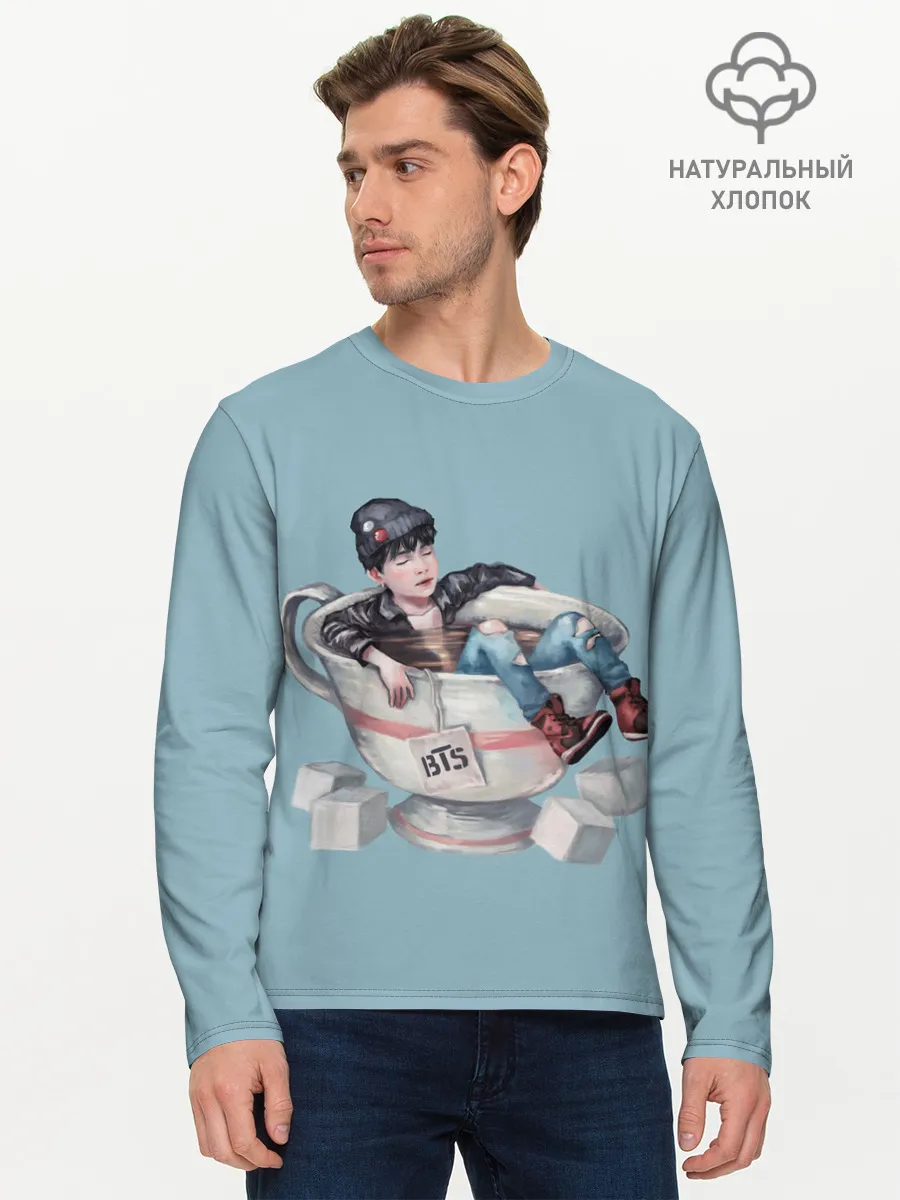 Мужской лонгслив базовый / BTS in cup