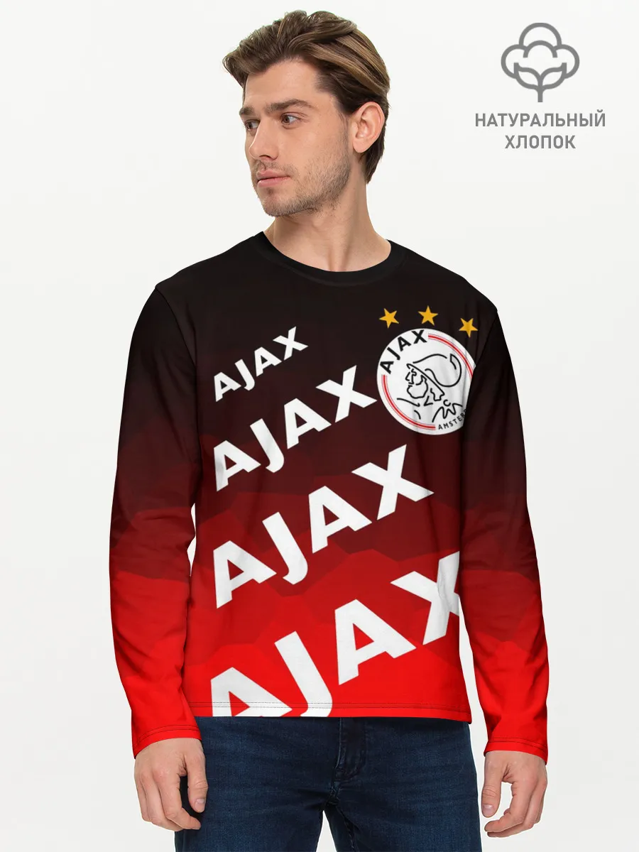 Мужской лонгслив базовый / FC AJAX AMSTERDAM / ФК АЯКС