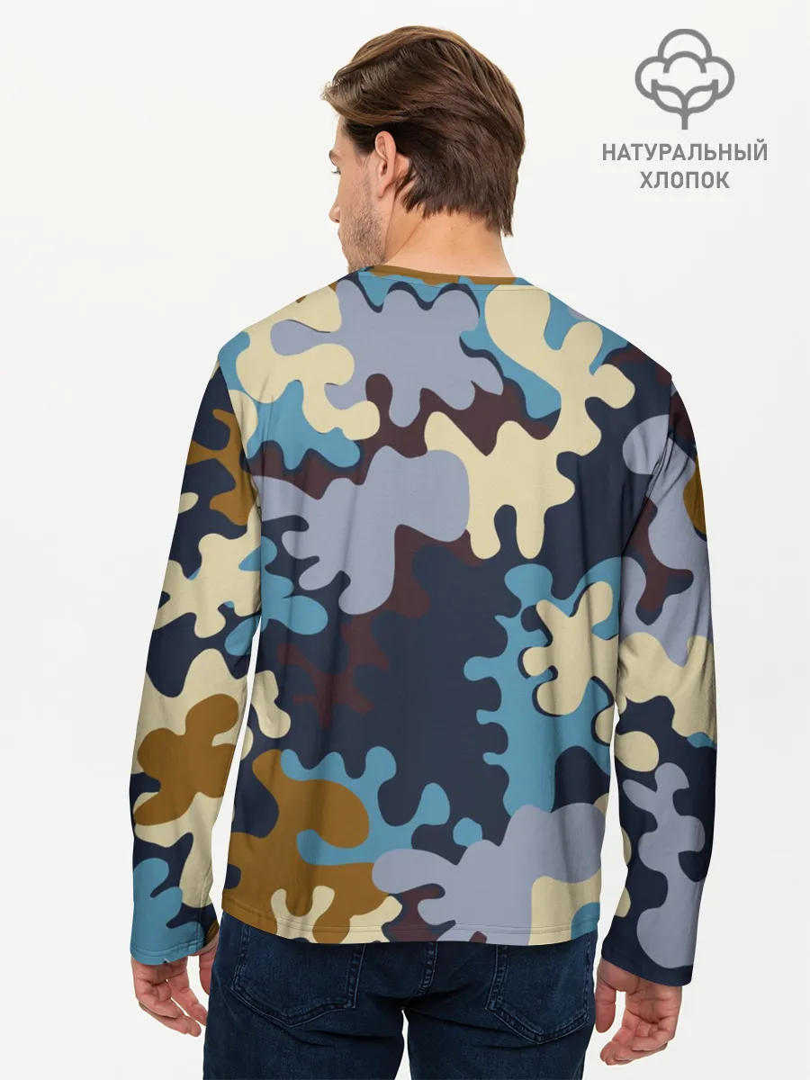 Мужской лонгслив базовый / Облака