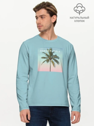 Мужской лонгслив базовый / Летние ощущения