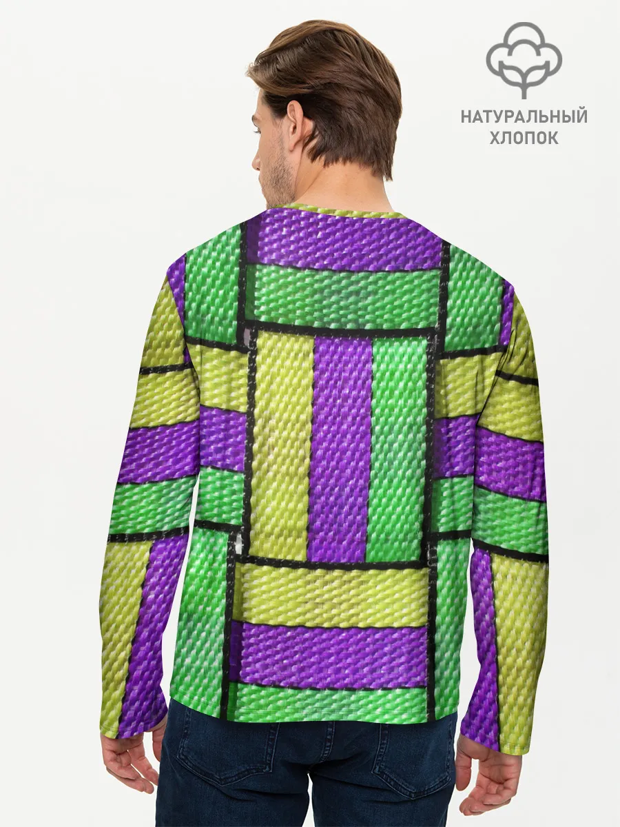 Мужской лонгслив базовый / Цветные Ремешки