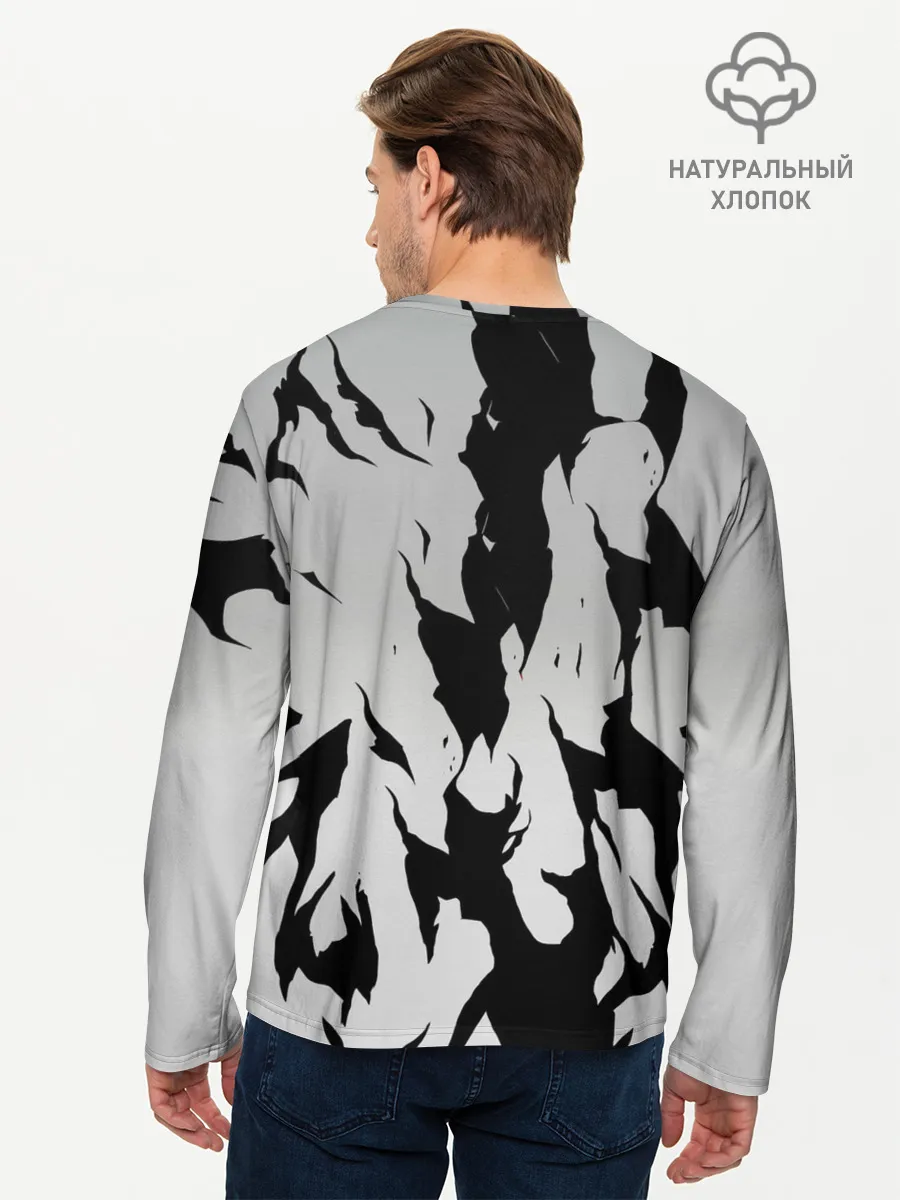 Мужской лонгслив базовый / Черный Аста демон Чёрный клевер