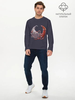 Мужской лонгслив базовый / Naval Confrontation