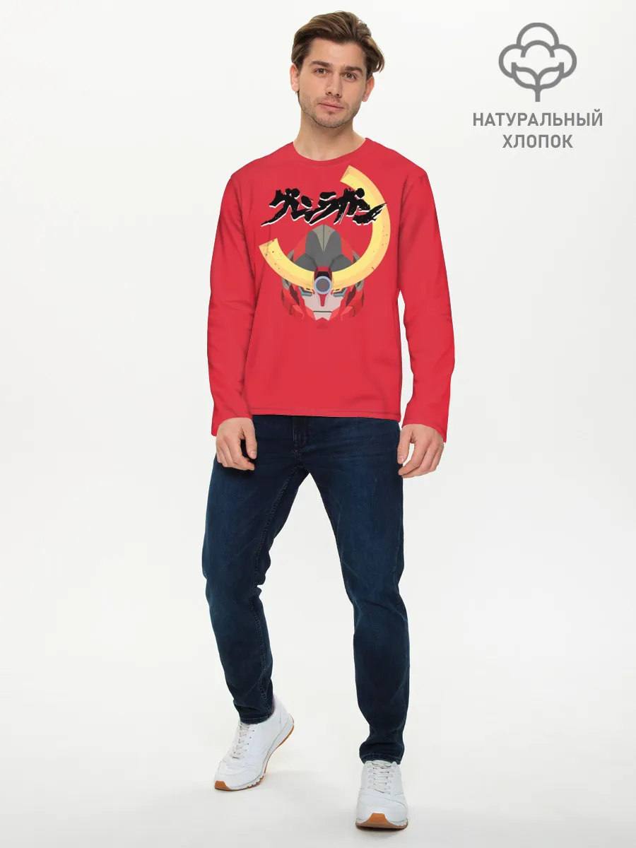Мужской лонгслив базовый / Гуррен Лаганн Ганмен