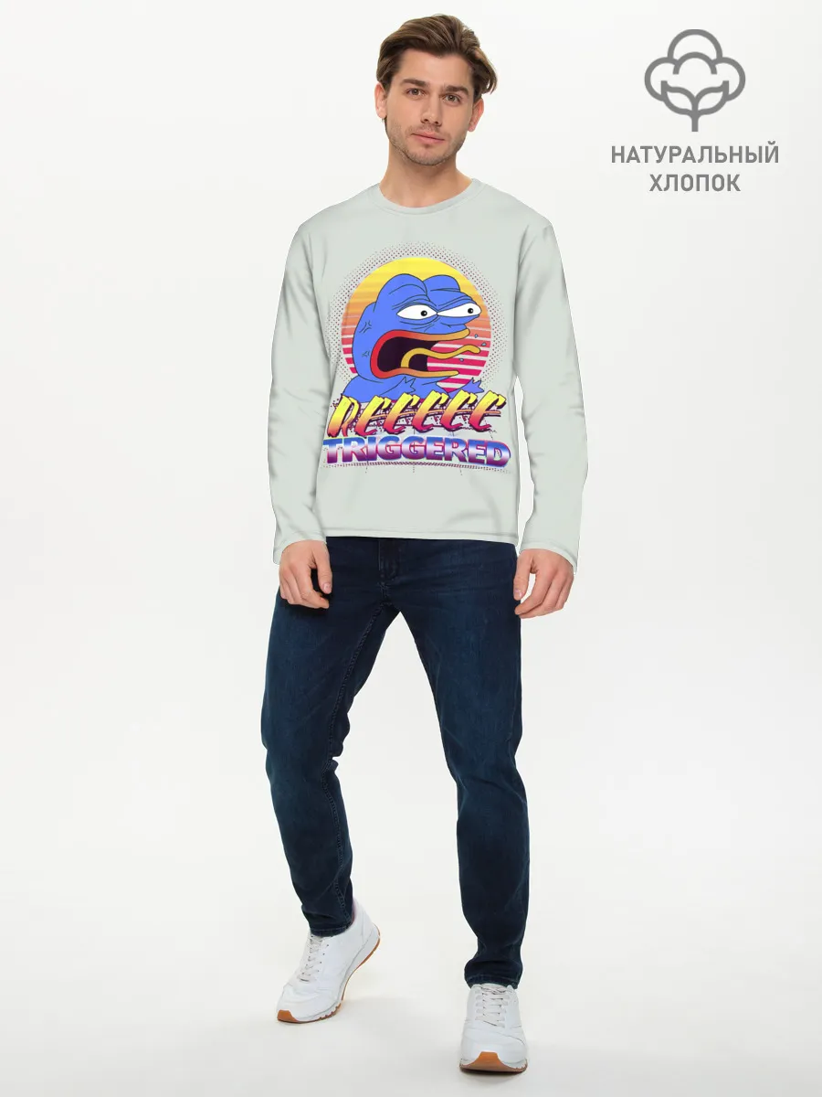 Мужской лонгслив базовый / Пепе РеТриггер