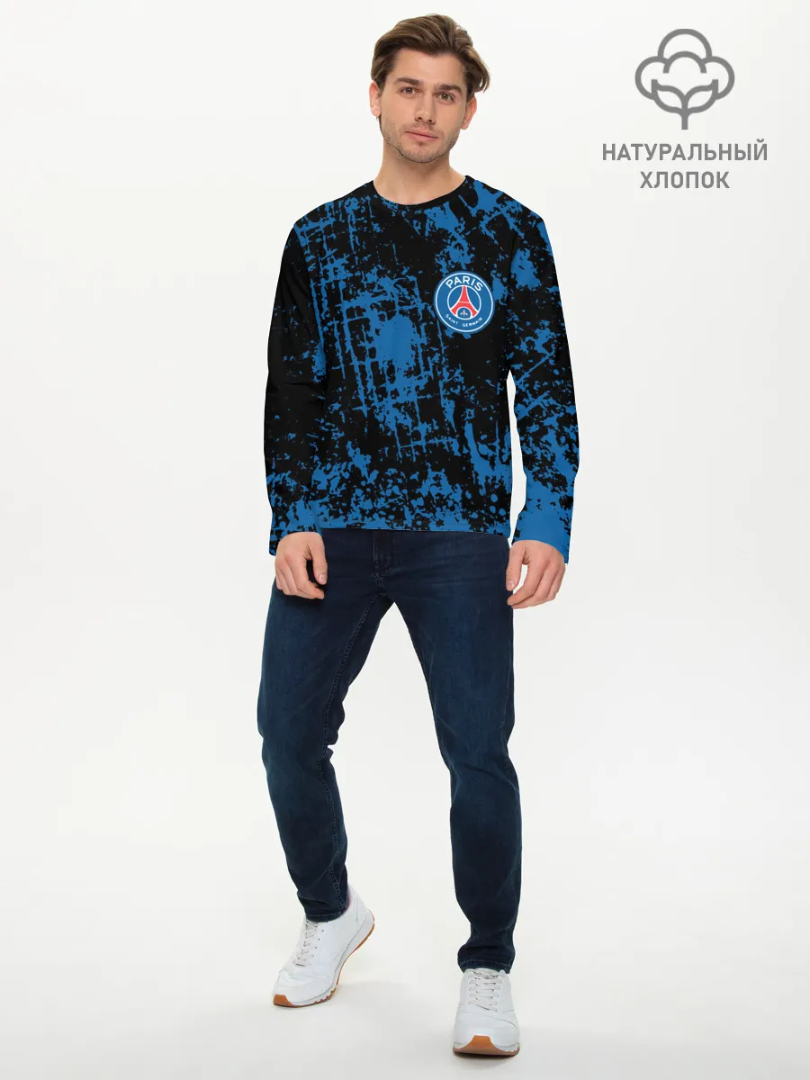 Мужской лонгслив базовый / Пари Сен-Жермен | Paris Saint-German