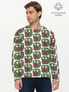 Мужской лонгслив базовый / Poggers Pattern