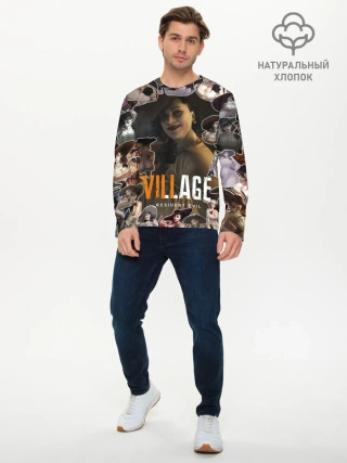 Мужской лонгслив базовый / Dimitrescu stikers style