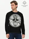 Мужской лонгслив базовый / Череп Глаз и Ветвь