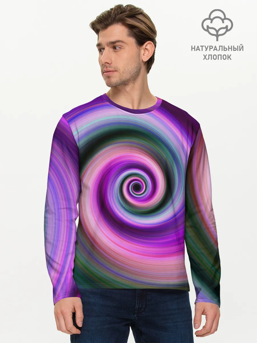 Мужской лонгслив базовый / Вихрь Красок