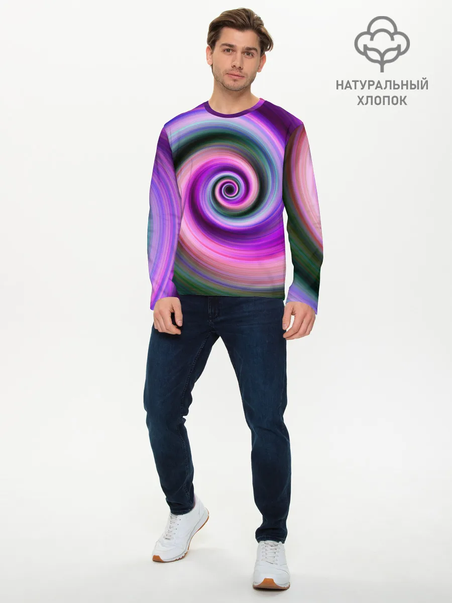 Мужской лонгслив базовый / Вихрь Красок