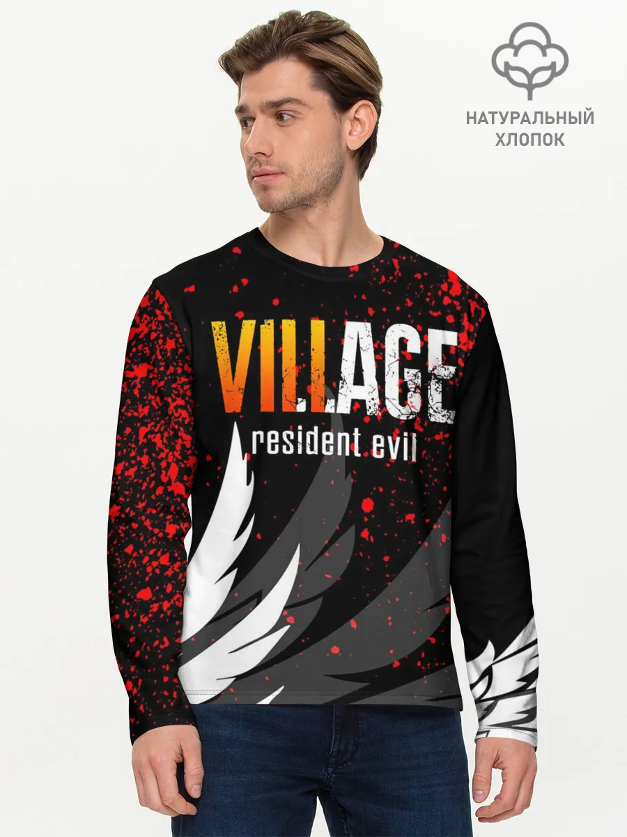 Мужской лонгслив базовый / RESIDENT EVIL 8 VILLAGE