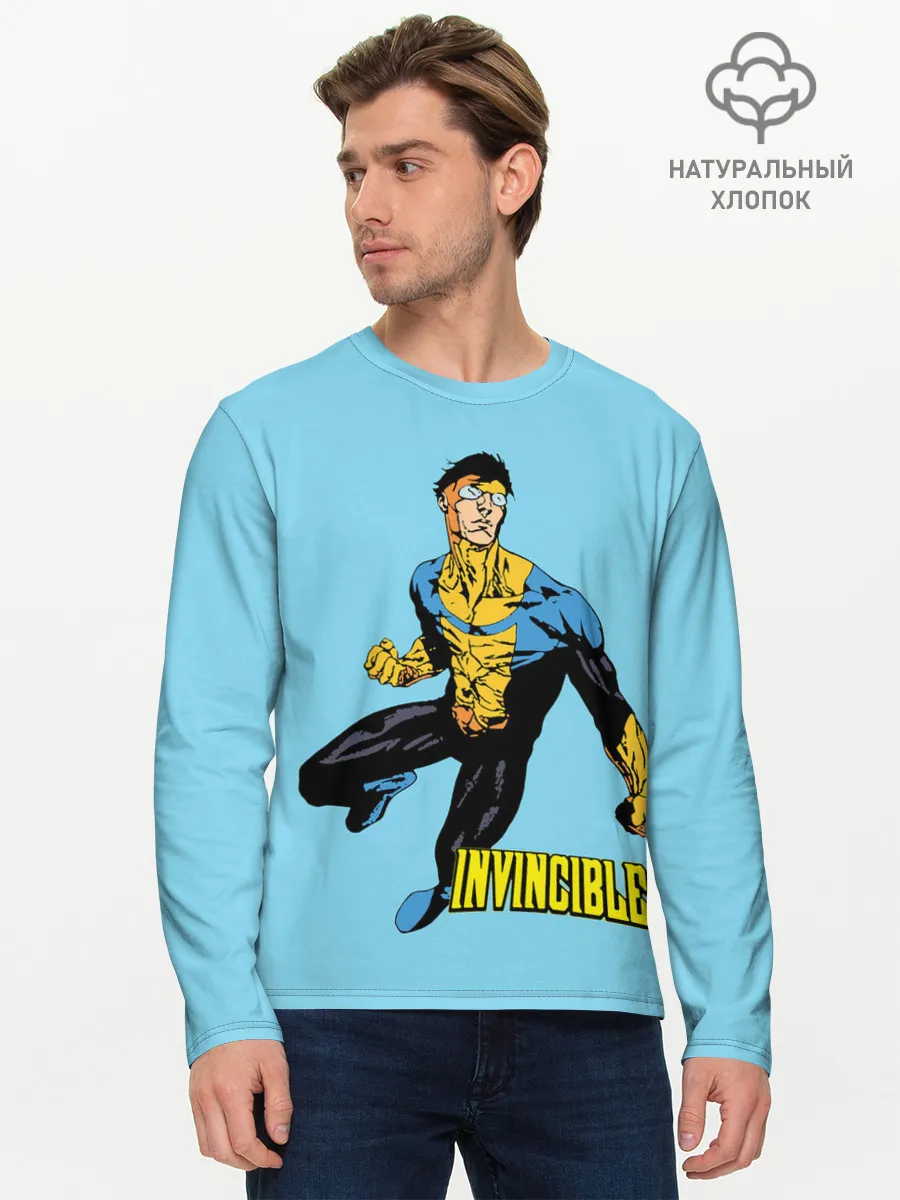 Мужской лонгслив базовый / Invincible / Неуязвимый
