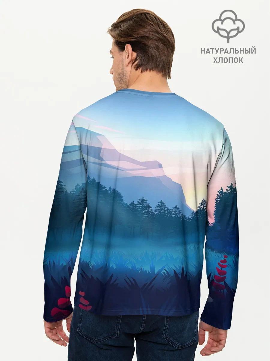 Мужской лонгслив базовый / Рассвет